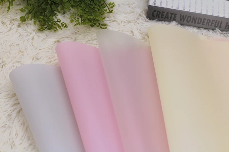 
Wholesale Korean Pure Color Waterproof OPP Gift Wrapping Paper Roll For Birthday, Flower 