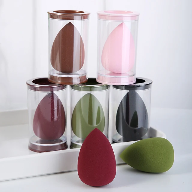 

Free Sample AIFREE Multi-color Wholesale Premium Big Size Super Soft Make Up 3D Latex Free Makeup Sponge Beauty Sponge Blender, Multiple colors