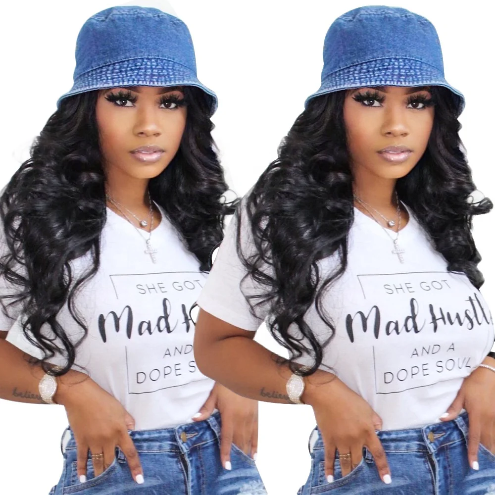 

YD3839 - Hot style ladies letter printed tshirt casual summer white graphic t shirts women