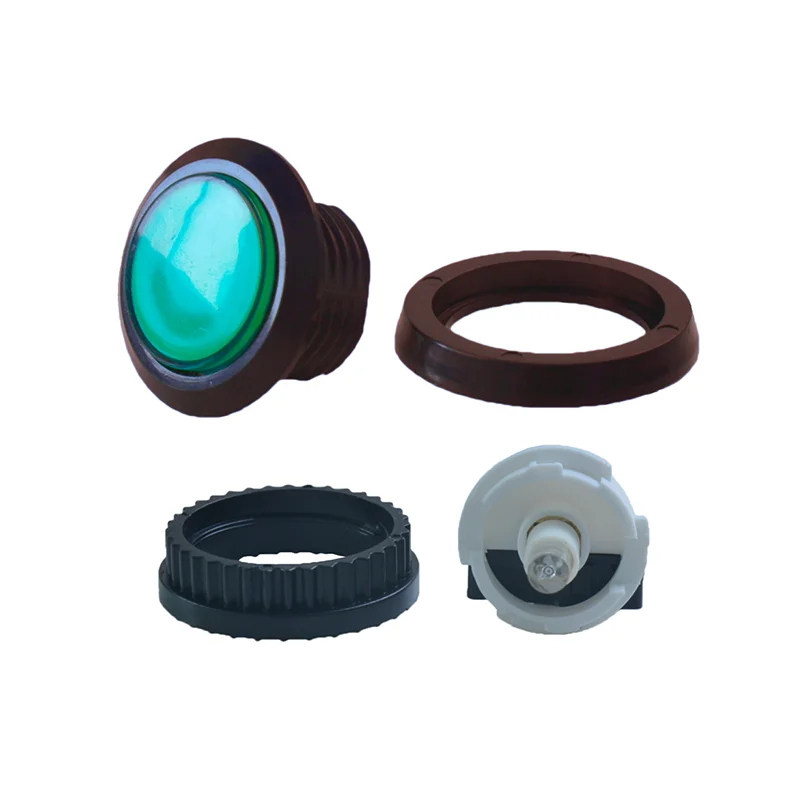 
34MM Game Machine Plastic Push Button Switch Arcade Push Button with 12V LED Light 