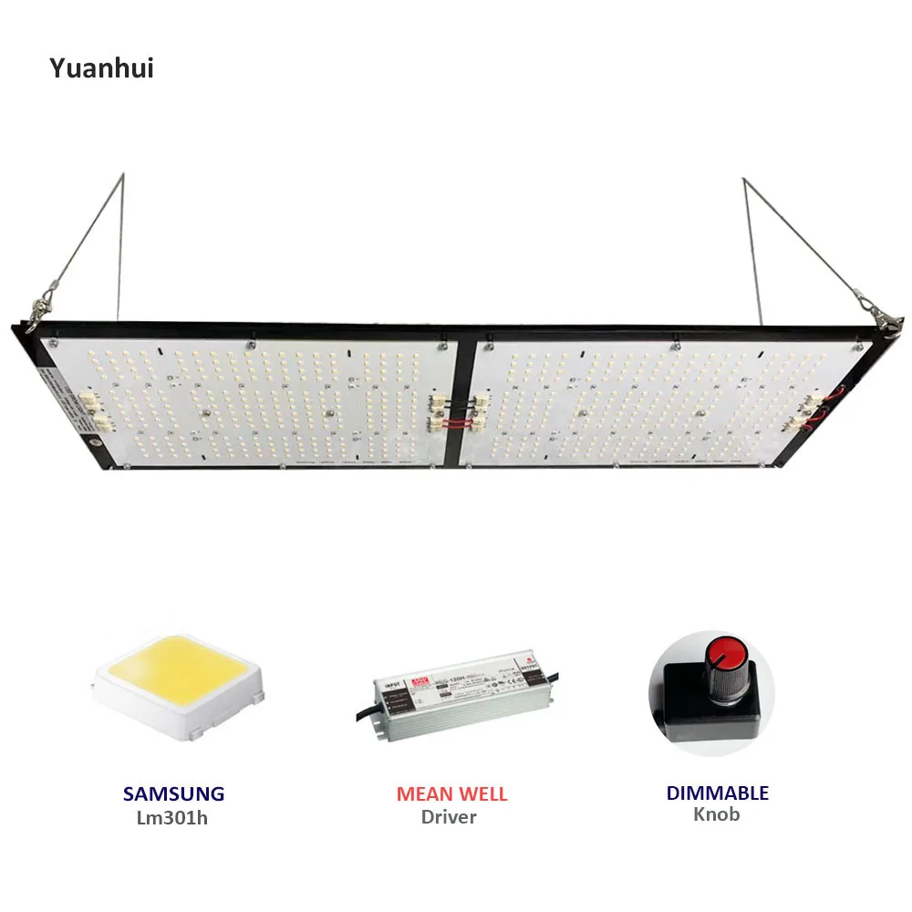 Yuanhui light cree 240w board samsung-lm301h full spectrum led grow light with red 660nm and UV IR for indoor plants