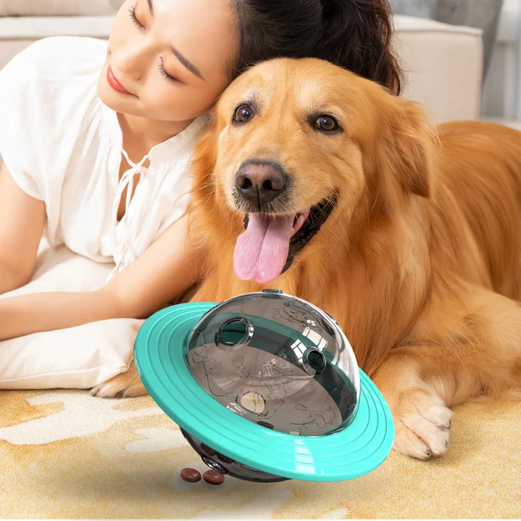 

Dog Planet Treat Toy Food Leak Treat Dispenser IQ Food Slow Feeder Ball Interactive Pet Puzzle Teeth Cleaning Training Toys