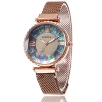 

4109 Shell Magnet Women Wristwatches diamond starry Milan with ladies quartz watch