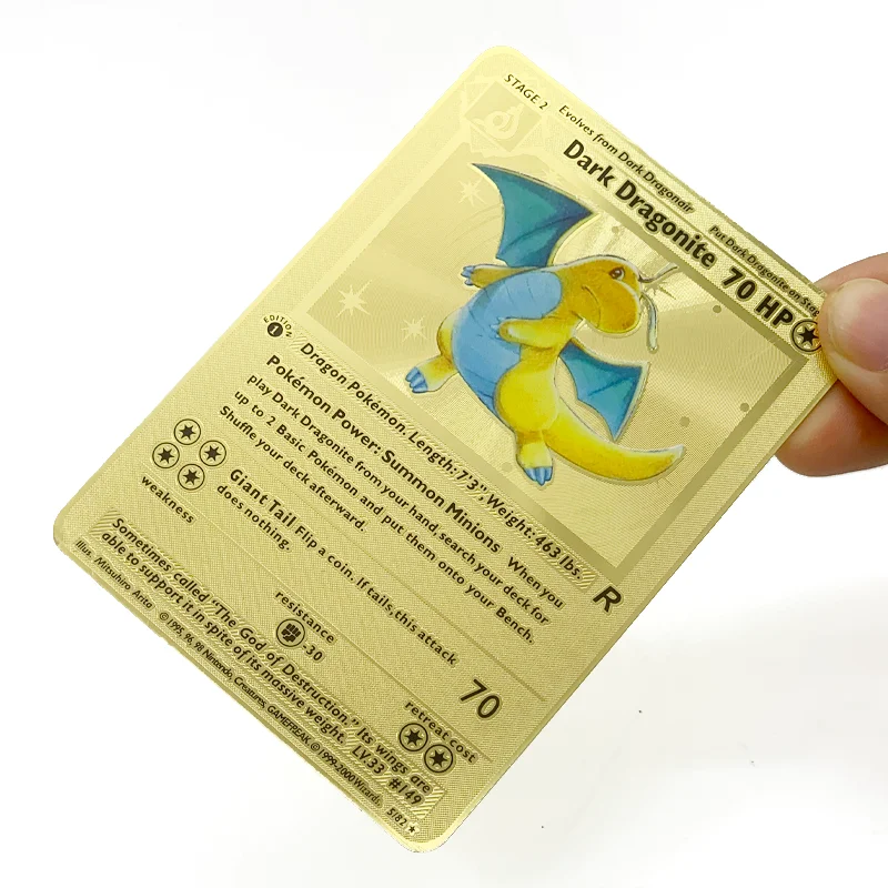 

RTS Gold Metal Rare Original 1999 Pocket Card 46/102 Mint/Near Mint GX/EX Charizard Vmax 1st Edition Booster Box