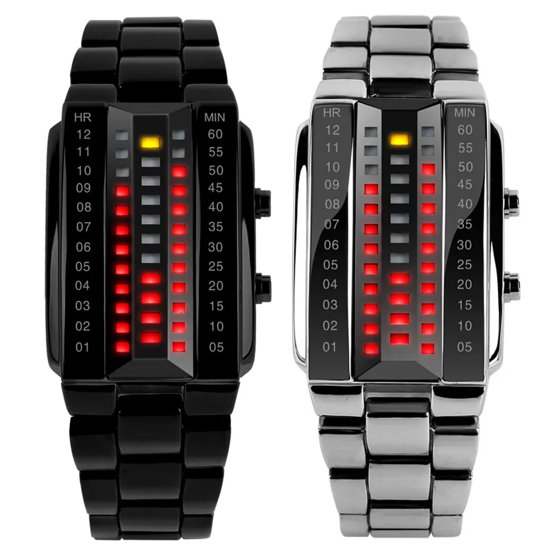 

SKMEI 1013 LED waterproof watch side creative couple electronic watch