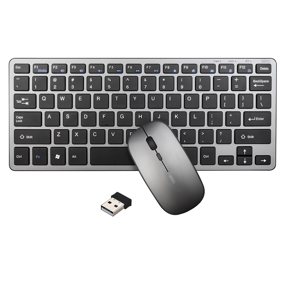 

2.4G Rechargeable Wireless Keyboard and Mouse Combo set for PC Laptop
