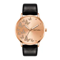 

WJ-8770 Luxury Diamond Butterfly Inlay Densign Women's Leather Quartz Watches Young and Nergetic Cute Reloj De Cuarzo Para Mujer