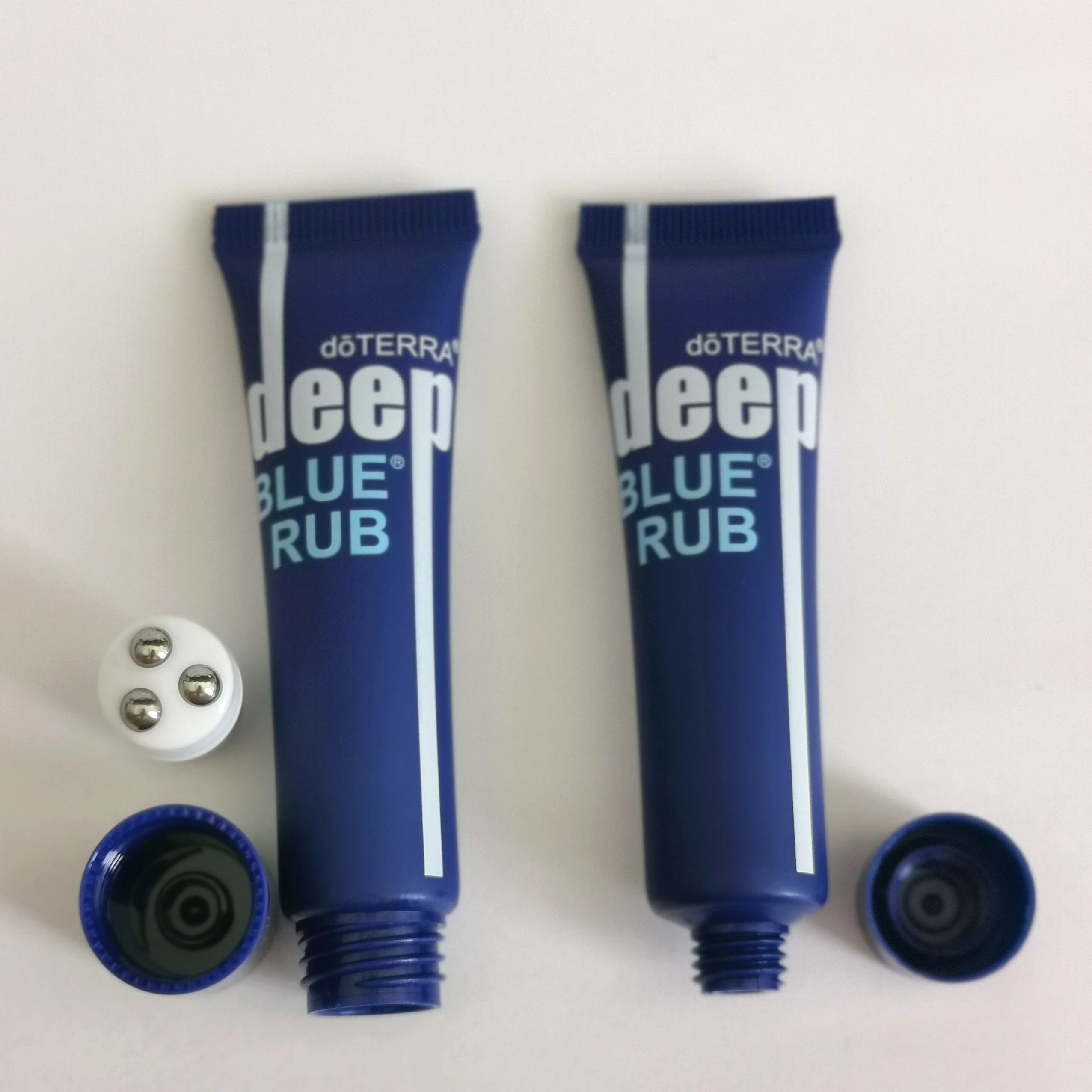 Deep Blue Rub Tubes Portable Empty Soothing Cream Tube With Doterra Logo Essentials Oil
