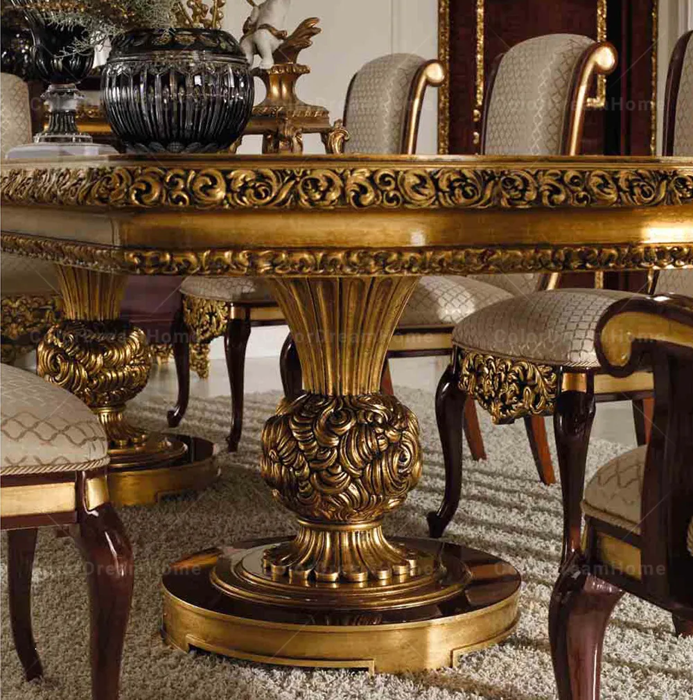 Hot Sale Luxury Villa Dining Table Set French Antique Dining Room Furniture Set Buy Dining Room Furniture Set French Dining Room Furniture Set Villa Dining Table Set Product On Alibaba Com