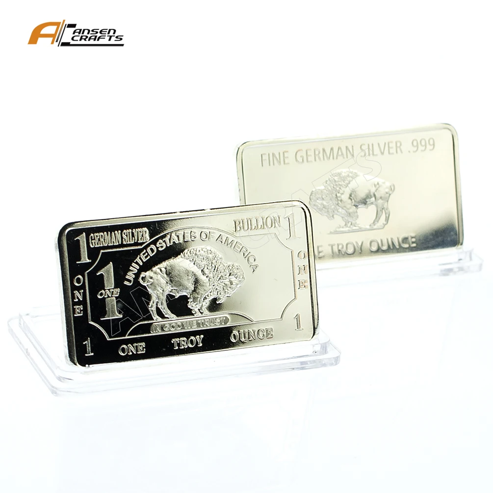 

factory custom one troy ounce german silver bullion bar for sale