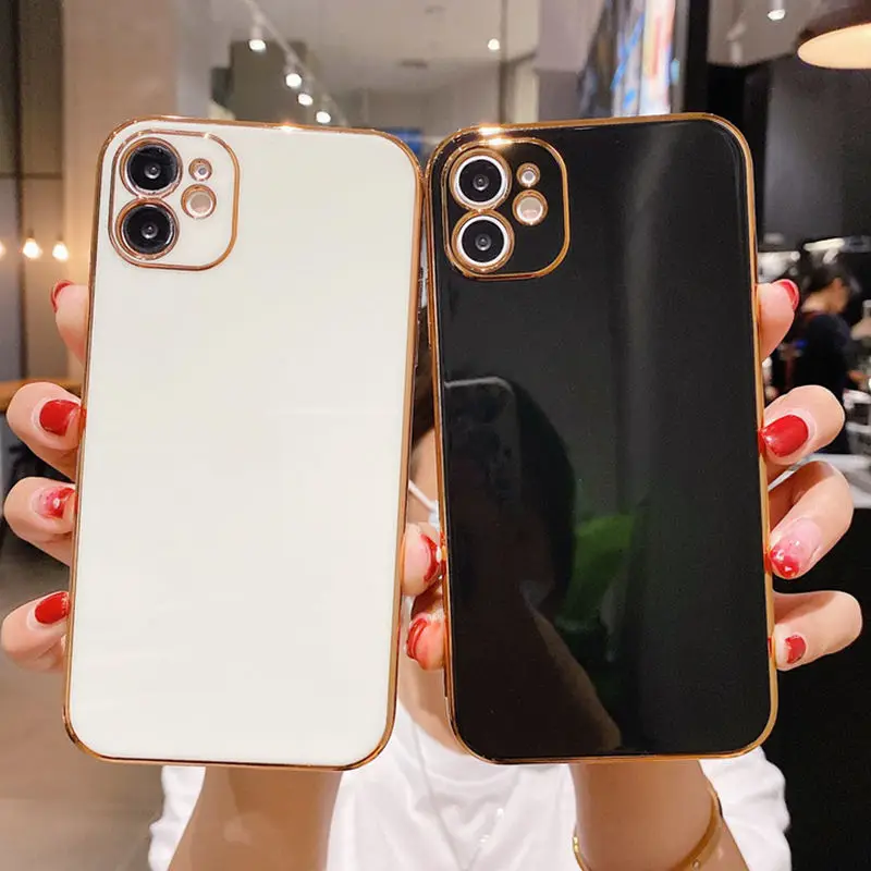 

Luxury Plating Silica gel soft Mobile phone Case For iphone XR X XS Max 6 6S 7 8 Plus 11Pro Fashion Cell Phone 11 Case NEW