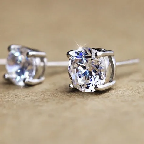

Cubic Zirconia Stud Earrings For Women High Quality Simple And Simple Jewelry