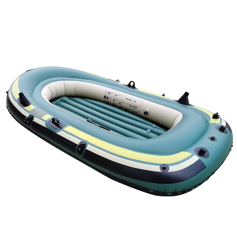 

Inflatable Boat 2-3 Persons Popular Chinese Factory Inflatable Dinghy Inflatable Raft, Green