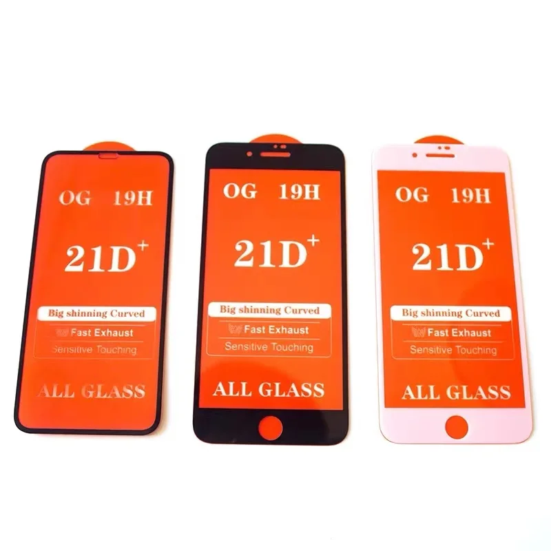 

Cell Phone Accessories 3D Curved Sreen Protector For iPhone 12 Pro Max 21D 19H Tempered Glass Protective Film Full Cover