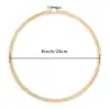 20cm Embroidery Hoops Wooden Round Adjustable Bamboo Circle Cross Stitch Hoop Ring Bulk Wholesale for Art Craft Handy Sewing
