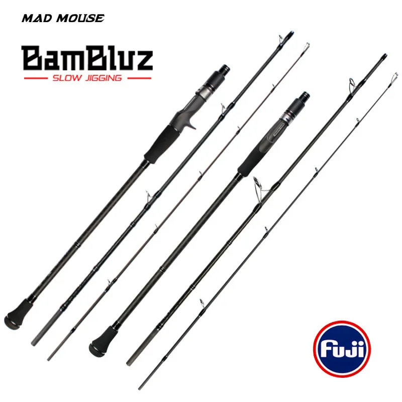 

MADMOUSE Bambluz 3 Section Slow Jig Rod 1.91m Fuji Parts Casting&Spinning Fishing Rod Japan Boat Rods