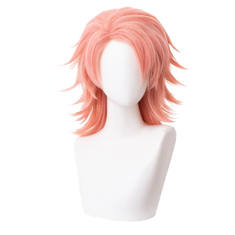 

Orange-pink Multi-layered Short Hair Anime Comic Exhibition Cosplay Hair High Temperature Silk COS Wigs