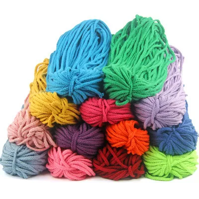 

Deepeel AP276 5mm Home DIY Decoration Crafts Colorful Eight-strand Twisted Woven Cords Draw String Cotton Rope