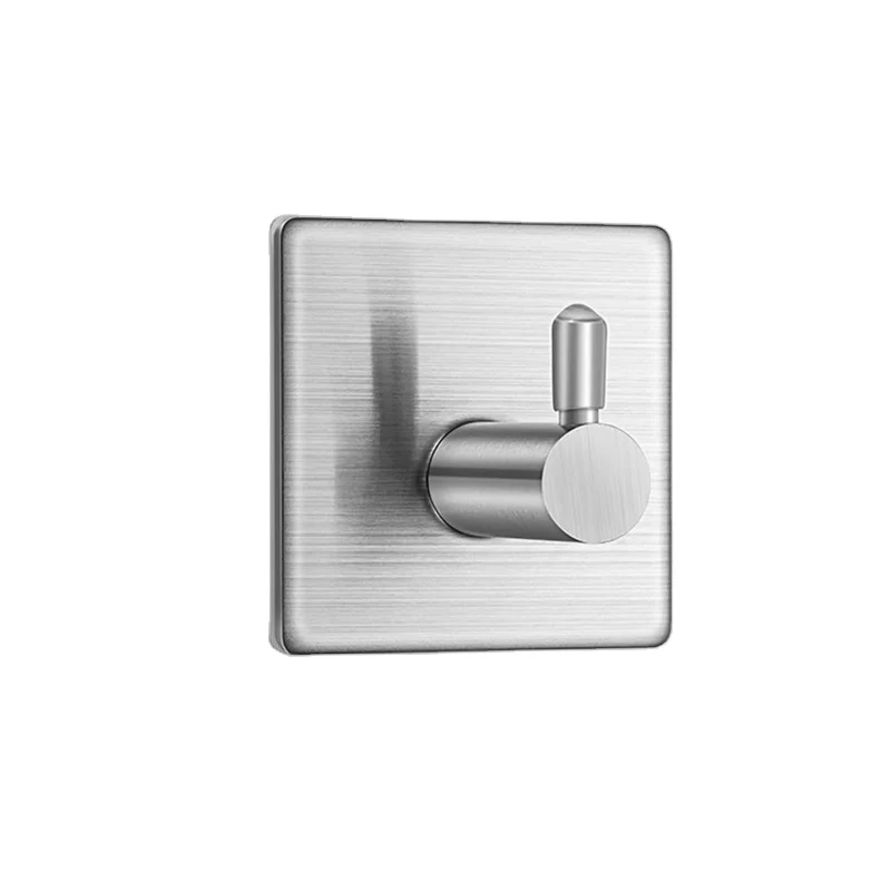 

Free Shipping 3M Adhesive Hooks Heavy Duty Stainless Steel Bathroom Waterproof Wall Hanger for Coat, Towel, Keys, Bags