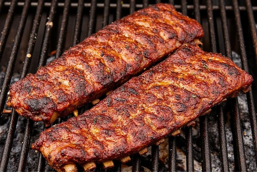 Essential spices for making a barbecue rib rub laid out neatly