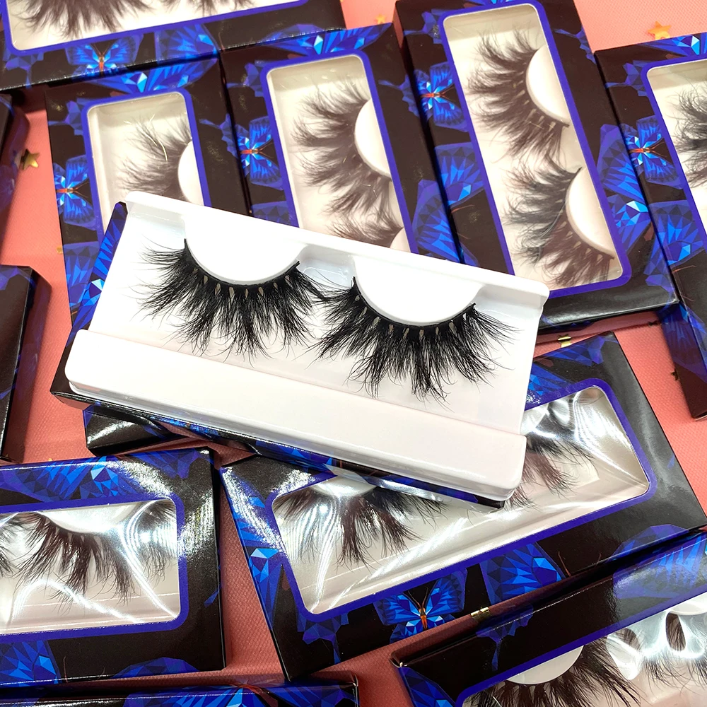 

Hot selling 25mm real mink eyelashes customized package Fluffy soft dramatic mink eyelashes Wholesale vendor lashes