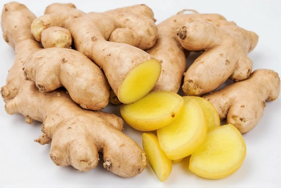 Steaming mug of ginger tea with fresh ginger slices and lemon wedge