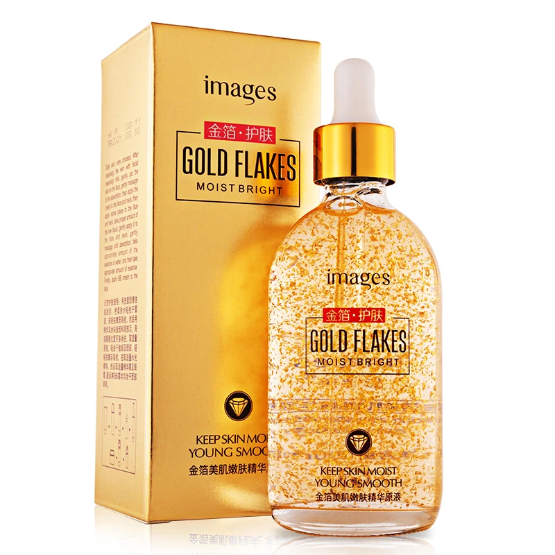

New Arrival 24 K Gold Vitamin C Serum Private Label Face Skin Whitening Anti Aging 24K Gold Serum, Transparent gold