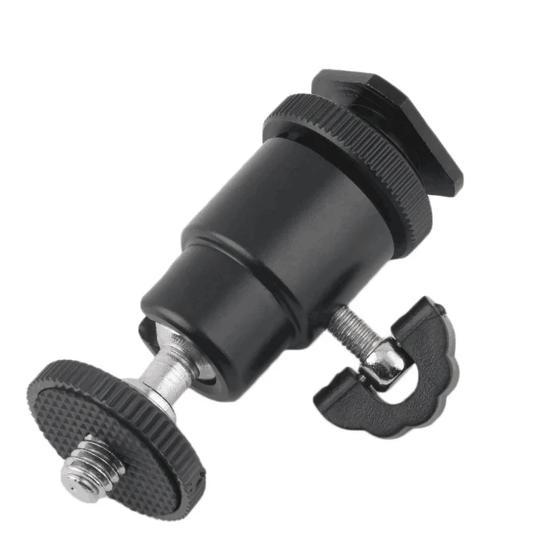 
Hot sale mini Ball head mount Universal 360 Degree Swivel Rotating Aluminium Mini Tripod Mount Adapter Camera Accessories 
