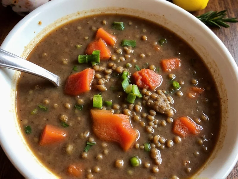 Black Lentil Soup: Complete Recipe & Nutritional Guide