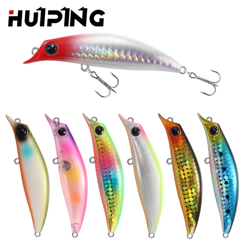 

Japan Lure Hard Bait Saltwater Fishing Lure 75mm 7g Slow Floating Minnow For Bass Pesca 9061, 15 colors