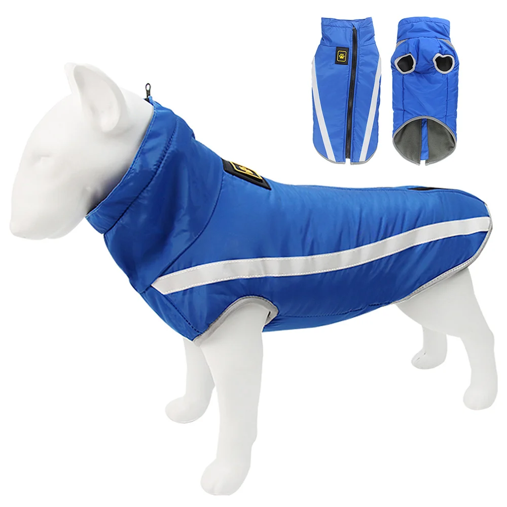 

High Quality Winter Cold Weather Warm Dog Vest Coat Cotton Padded Clothes Pet Jacket