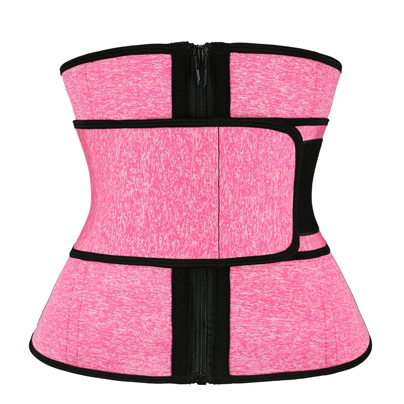 

ATBUTY Neoprene Snow Pink Waist Trainer Belt Corset Plus Size Private Label, As shown