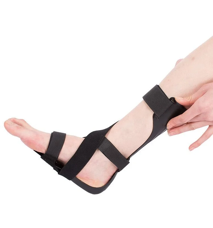 

Ankle-Foot Orthosis AFO Leaf Splint Support Drop Foot Orthosis For Ankle Foot Orthotics With Strap, Black