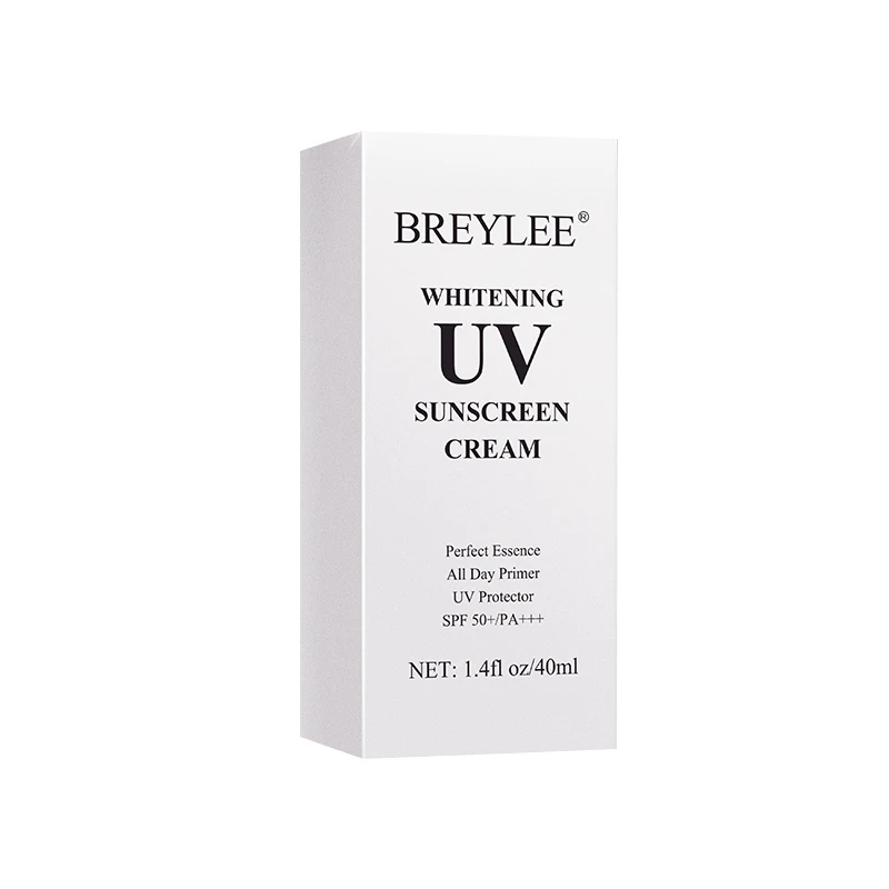 

Free shipping BREYLEE skin whitening lotion water resistant anti aging spf 50 PA+++ face sunscreen cream drop shipping, As photo