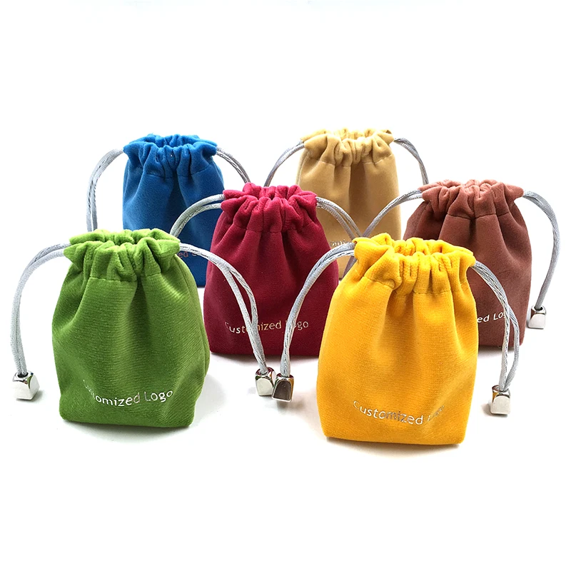 

Custom good quality new product velvet gift bags for jewelry
