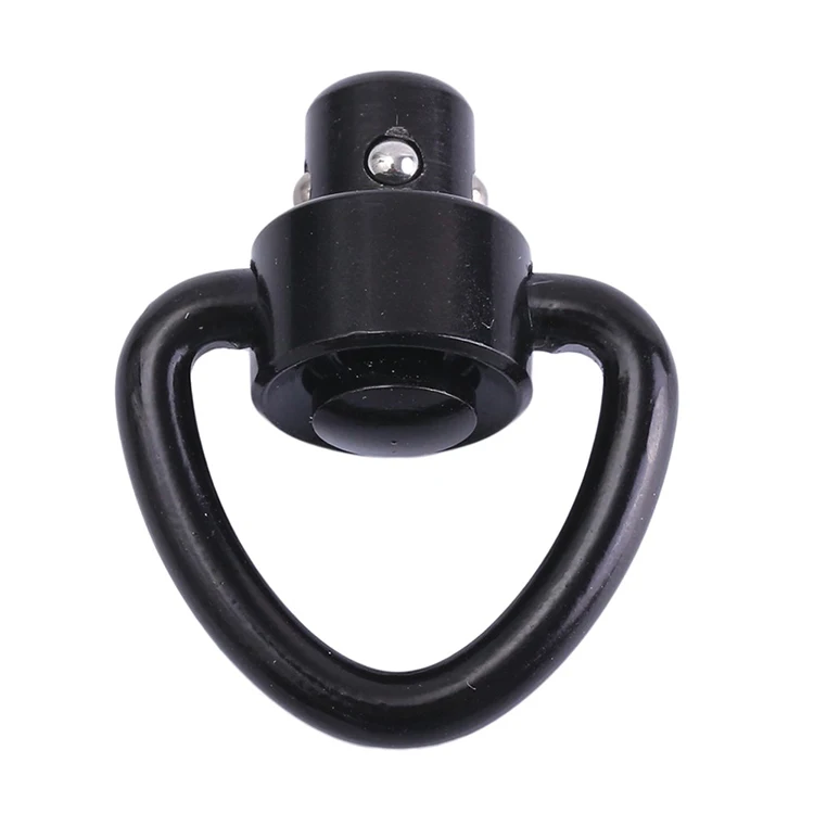 

Outdoor Gun Hunting Rifle Heavy Duty Button quick detach and adapter qd push sling swivel, Black