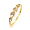 51565 xuping fashion gold bangles 24k gold plated multi colored zircon bangles
