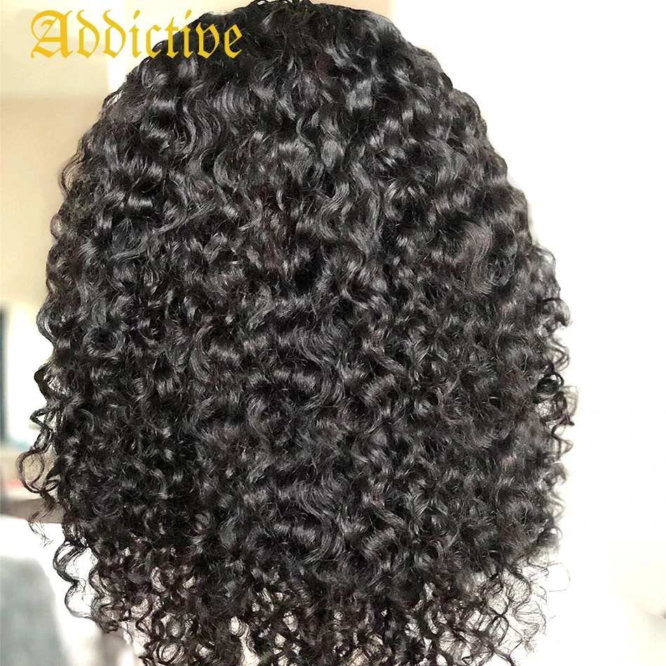 

Addictive Afro Kinky Curly Front Bob 100% Human Hair T Lace Wig