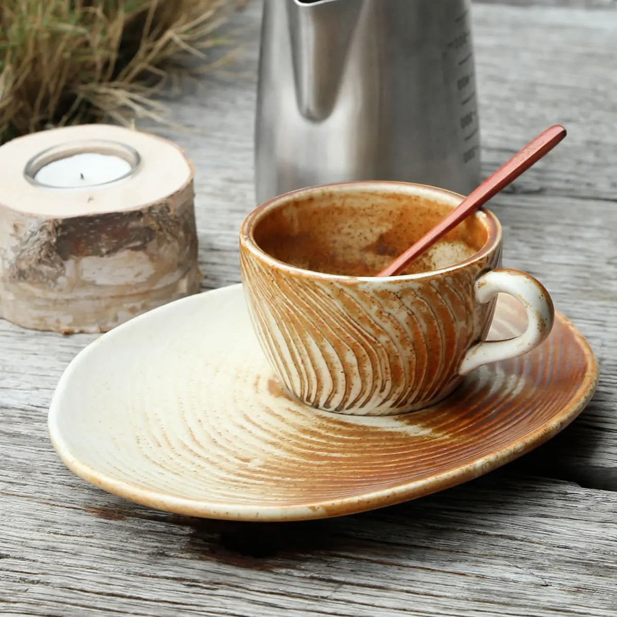 

Factory direct wholesale coffee shop serving cappuccino eco ceramic coffee cupporcelain saucer and tea cup sets