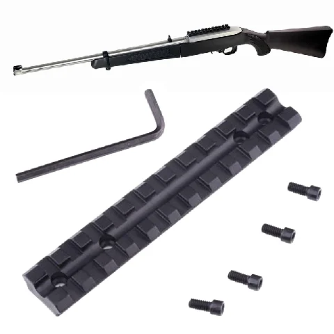 

Tactical Ruger 10 22 10/22 Low Profile See-Through Weaver Picatinny Rail Mount 11 slot Red Dot Scope Reflex Sight Mount