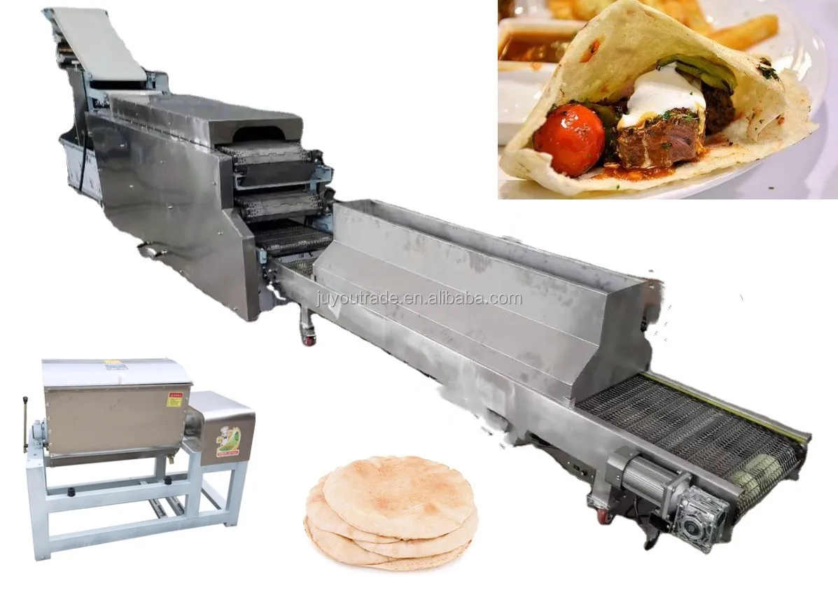 Full Automatic 30cm Turque Corn tortilla De Presse roti chapati making machine Pita Bread production line