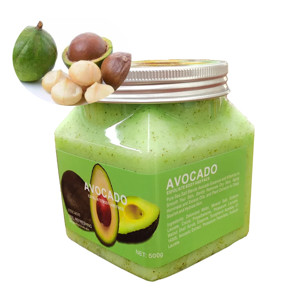 

Private Label Salt Body Fruit Body Scrub Contenedor Skin Care Body Scrub