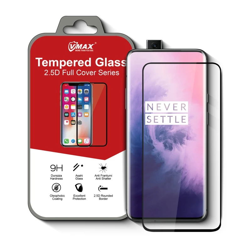 

2.5D Anti-scratch Screen Protector for Oneplus 7 Pro Full Coverage 9H Tempered Glass