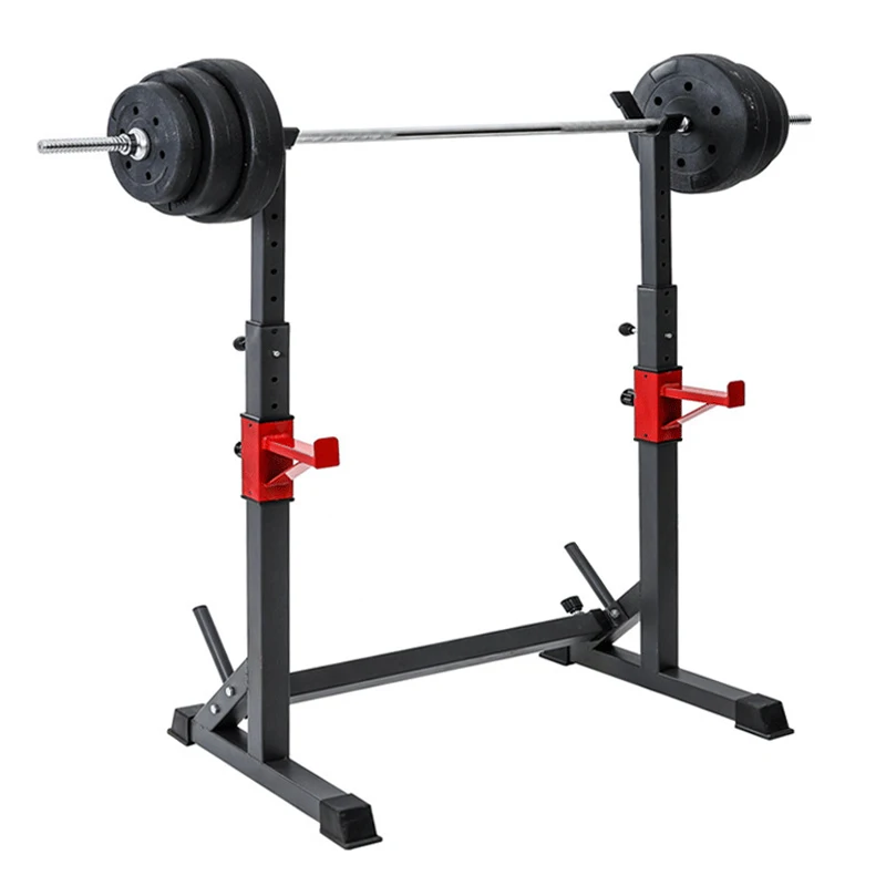 

Wholesale adjustable weightlifting rack barbell dumbbell bench strength training squat rack