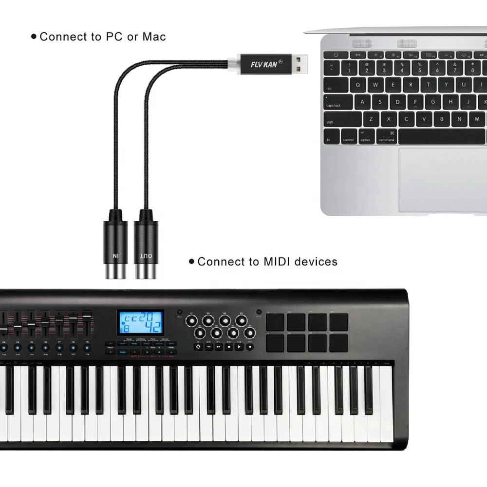 Usb To Midi Interface (zmd1001) Buy Midi Cable music Midi Keyboards