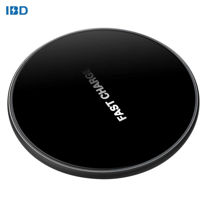 

IBD 10w wireless charging fast qi certified wireless mobile wireless phone charger for oppo, Black oem