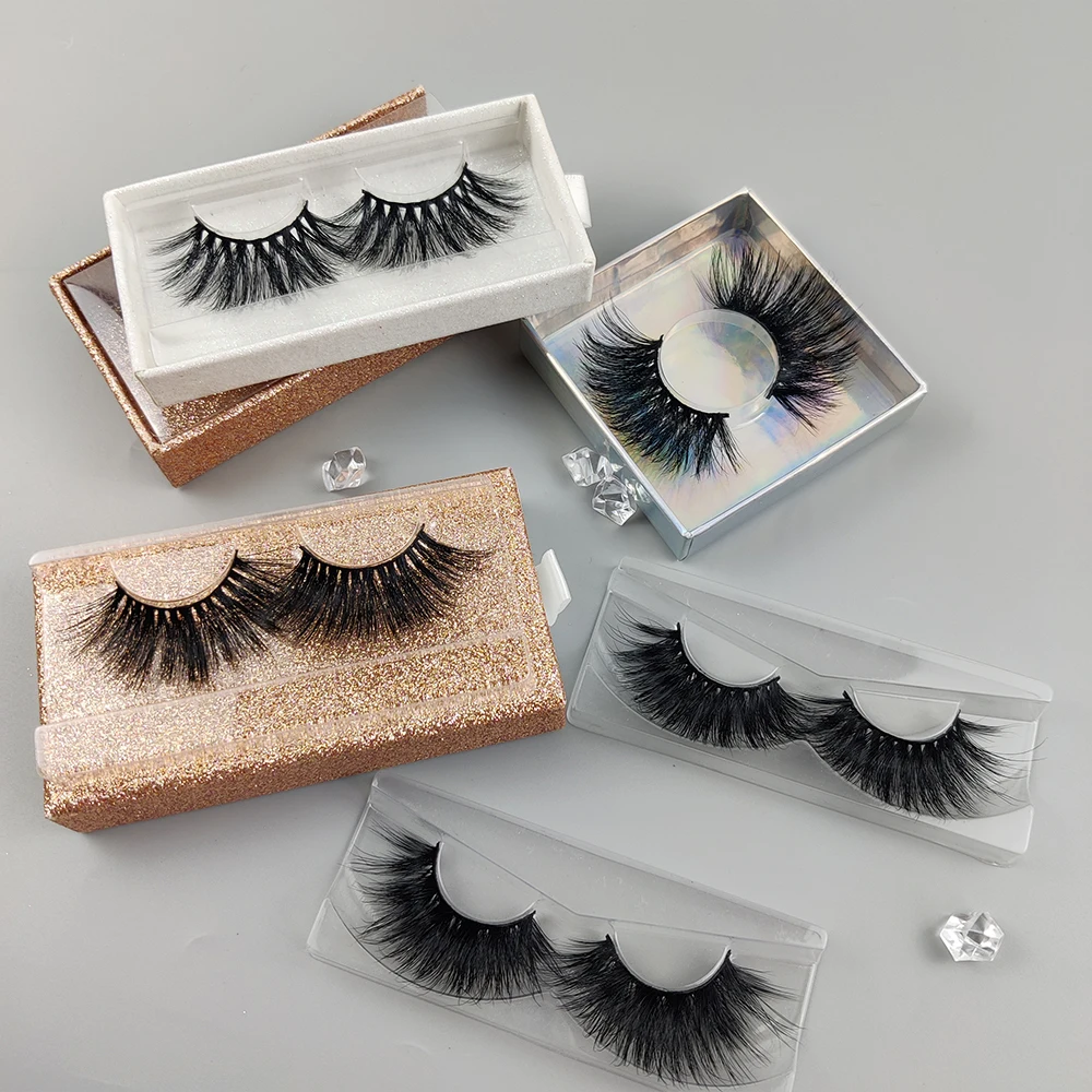 

Top quality new Style private label 25mm strip eyelashes 3d strip mink eyelash flowering eyelashes, Natural black