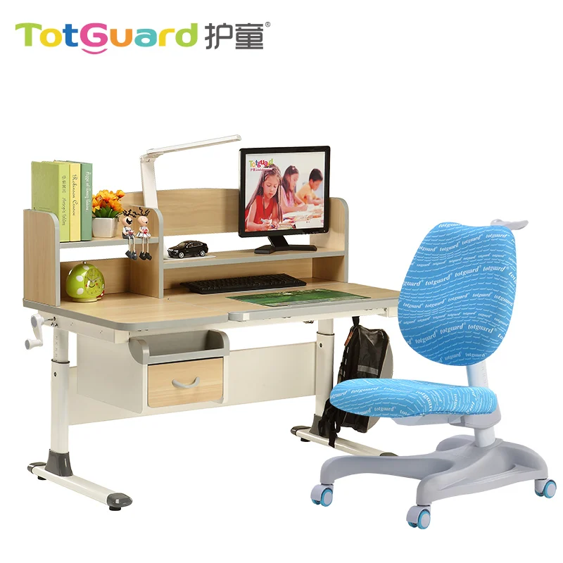 
hot sale ergonomic MDF study table chair for children 