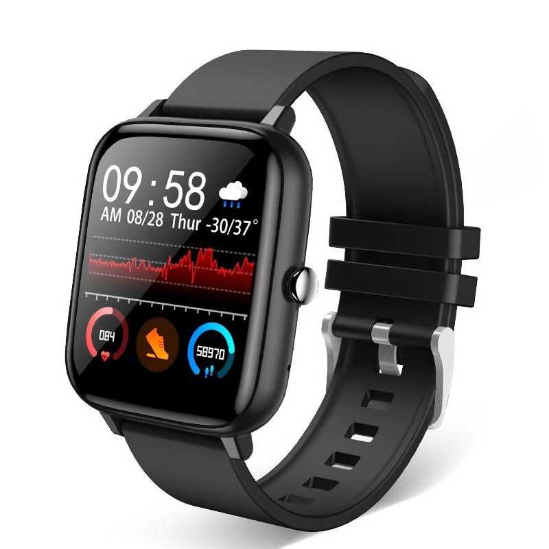 

2021 New Smart Watch P8 1.4 Inch Full Touch Screen Sports Fitness Tracker IP67 Waterproof Watch For Android ios