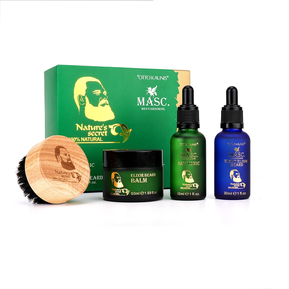 

Oem Custom Best Mens Beard Care Set Wholesale Private Label Beard Oil And Balm Natural Organic Vegan Beard Growth Kit